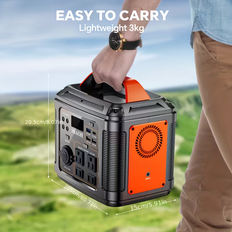 300W Portable Power Station 296Wh 80000mAh Solar Powered Generator