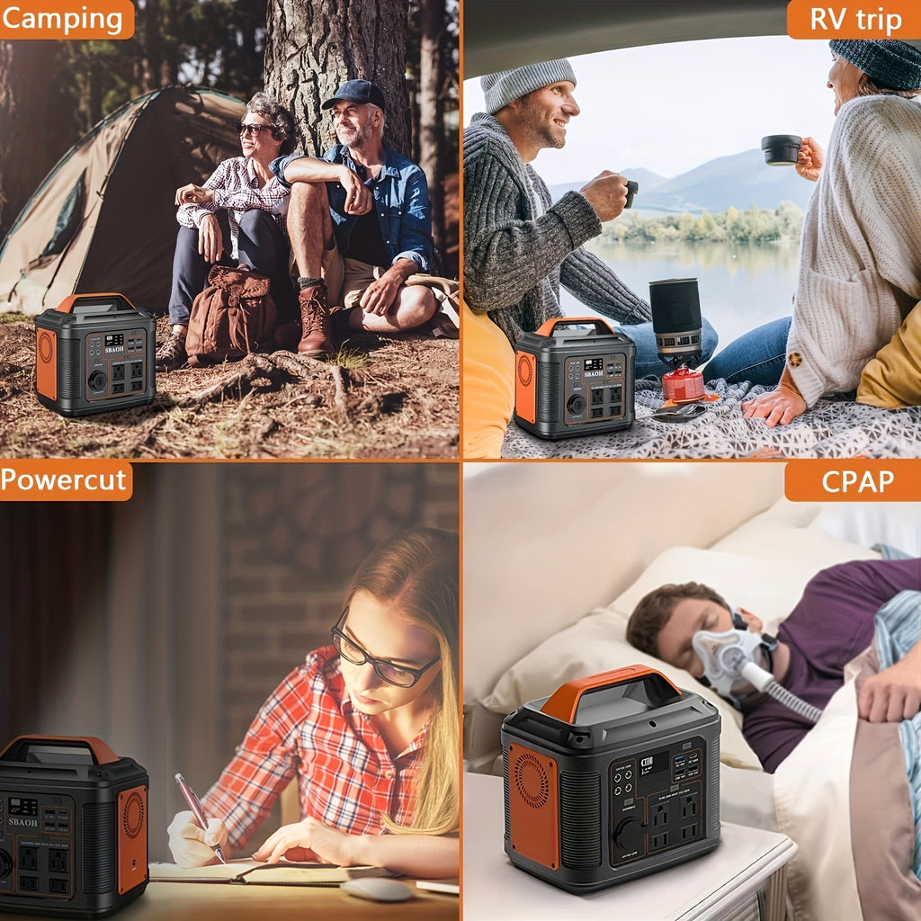 300W Portable Power Station 296Wh 80000mAh Solar Powered Generator